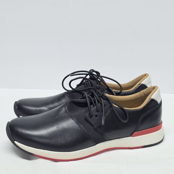 Vionic Shoes - Vionic Carmen Leather Black Sneakers Womens 6.5M Comfort Orthopedic